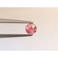 Natural Heated Padparadscha Sapphire orange-pink color round shape 0.43 carats with GRS Report
