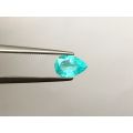 Natural Brazil Paraiba Tourmaline neon blue color pear shape 0.56 carats with AIGS Report
