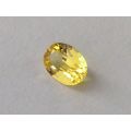 Natural Heated Yellow Sapphire yellow color oval shape 1.02 carats with GIA Report