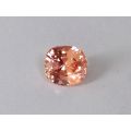 Natural Unheated Padparadscha Sapphire pinkish-orange color cushion shape 1.09 carats with GRS Report