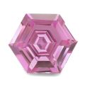 Natural Unheated Hexagonal Pink Sapphire 1.52 carats with GIA Report
