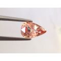 Natural Unheated Padparadscha Sapphire pink-orange color pear shape 1.56 carats with GRS Report