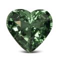Natural Heated Teal Bluish Green Sapphire heart shape 1.68 carats with GIA Report