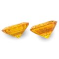 Natural Heated Yellow Sapphire Pair 1.36 carats 