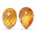 Natural  Heated  Orange Sapphire Pair 3.93 carats 