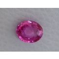 Natural Heated Pink Sapphire pink color oval shape 3.09 carats