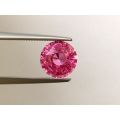 Natural Unheated Pink Sapphire purple-pink color round shape 2.01 carats with GIA Report