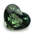 Natural Unheated Teal Green Sapphire heart shape 2.22 carats with GIA Report