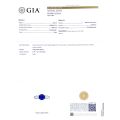 Natural Blue Sapphire 2.23 carats set in 18K White Gold Ring with 0.57 carats Diamonds / GIA Report