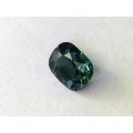 Natural Unheated Greenish Blue Sapphire cushion shape 2.46 carats with GIA Report