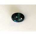Natural Unheated Blue-Green Sapphire oval shape 2.54 carats with GIA Report