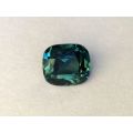 Natural Unheated Green-Blue Sapphire cushion shape 2.56 carats with GIA Report
