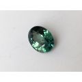 Natural Unheated Teal Green-Blue Sapphire oval shape 2.63 carats with GIA Report