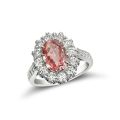 Absolutely Gorgeous Unheated Padparadscha Sapphire Ring 2.66cts Natural Gem  - Sold
