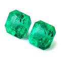 Natural Colombian Emerald Matching Pair 2.85 carats with GIA Report