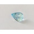 Natural Aquamarine light blue color pear shape 2.96 carats 