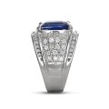 16.91cts BLUE SAPPHIRE DIAMOND RING 18KWG - SOLD