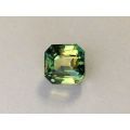 Natural Unheated Greenish Yellow Sapphire octagonal shape 3.01 carats with GIA Report