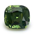 Natural Unheated Teal Green Sapphire cushion shape 3.09 carats with GIA Report