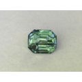 Natural Unheated Blue-Green Sapphire octagonal shape 3.12 carats with GIA Report