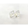 Natural Unheated White Sapphire Matching Pair 3.13 carats 
