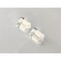 Natural Unheated White Sapphire Matching Pair 3.13 carats 
