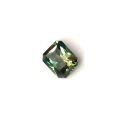 Natural Heated Teal Yellowish Green/Greenish Blue Sapphire octagonal shape 3.54 carats with GIA Report