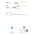 Natural Paraiba Tourmaline 3.58 carats set in 14K White Gold Ring with 0.32 carats Diamonds / GIA Report