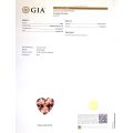 Natural Morganite Orangy Pink color heart shape 41.25 carats with GIA Report
