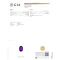Natural Heated Purple Sapphire 4.02 carats with GIA Report