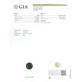 Natural Unheated Teal Bluish Green Sapphire round shape 4.11 carats with GIA Report