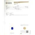 Natural Unheated Blue Sapphire 4.19 carats with GIA Report 