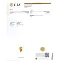 Natural Kite shaped Yellow Sapphire 4.56 carats with GIA Report