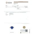 Natural Unheated Blue Sapphire 4.78 carats set in 18K White Gold Ring with 0.53 carats Diamonds  / GIA and GRS Reports