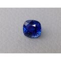 Natural Unheated Blue Sapphire blue color cushion cut great luster 3.02 carats with GIA Report - sold