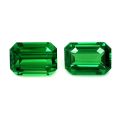 Natural Fine Gem Tsavorite Matching Pair 5.23 carats with GIA Report