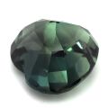 Natural Teal Green-Blue Sapphire heart shape 5.51 carats with GIA Report