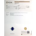 Natural Blue Sapphire 5.64 carats set in Platinum Ring with 1.07 carats Diamonds with GIA Report