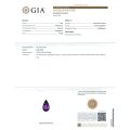Natural Unheated  Purple Sapphire 6.05 carats with GIA Report 