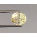 Natural Unheated Yellow Sapphire yellow color oval shape 5.09 carats with GIA Report / video - sold