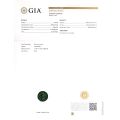 Natural Unheated Teal Green-Blue Sapphire green-blue color round shape 7.34 carats with GIA Report