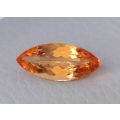 Natural Imperial Topaz orangy yellow color marquise shape 2.86 carats