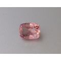 Natural Unheated Padparadscha Sapphire pinkish-orange color cushion shape 1.25 carats with GRS Report