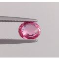 Natural Heated Padparadscha Sapphire orange-pink color oval shape 1.07 carats with GRS Report