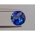 Natural Heated Blue Sapphire blue color round shape 3.07 carats with GIA Report / video - sold
