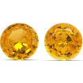 Natural Heated Yellow Sapphire Pair 1.36 carats 