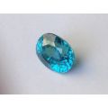 Natural Zircon blue color oval shape 16.07 carats