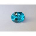 Natural Zircon blue color oval shape 14.29 carats