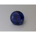 Natural Heated Blue Sapphire deep blue color round shape 2.96 carats with GIA Report / video