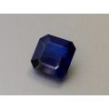 Natural Heated Blue Sapphire deep blue color octagonal shape 3.01 carats with GIA Report / video